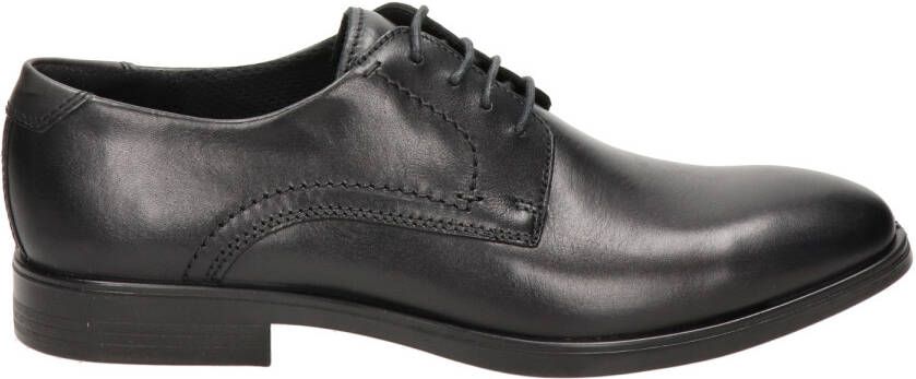 Ecco Melbourne leren veterschoenen zwart - Foto 2