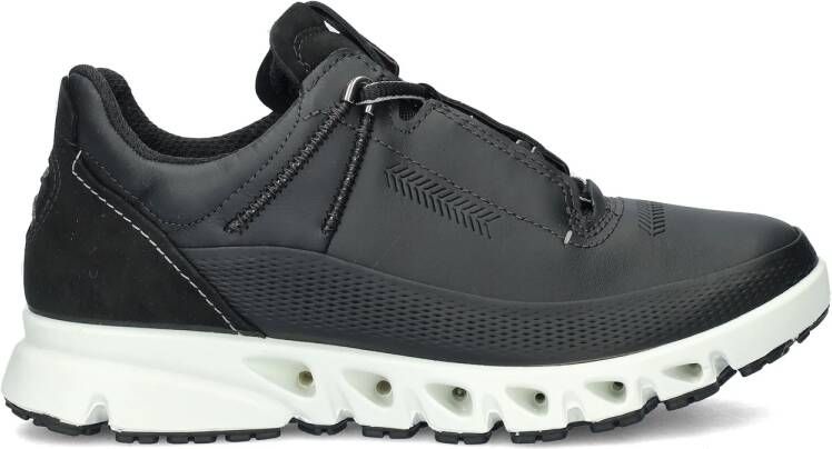 Ecco Multi Vent comfort leren veterschoenen zwart