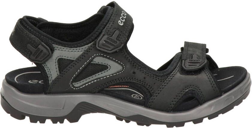 Ecco Offroad leren outdoor sandalen zwart