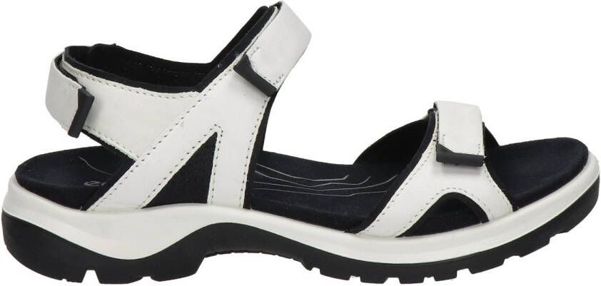 Ecco Offroad leren outdoor sandalen wit - Schoenen.nl