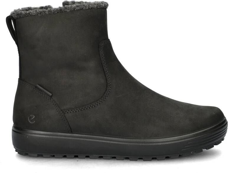 ECCO Soft 7 Tred W Enkellaarsjes zwart Nubuck Dames - Foto 4