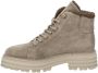 ALPEWOMAN 2507 veterschoenen dames grijs taupe suede - Thumbnail 3
