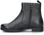 Ara Zwarte leren enkellaars met gouden rits Black Dames - Thumbnail 10