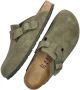 Birkenstock Sandalen Boston Suede Leather Narrow Thyme - Thumbnail 12