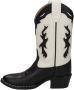 Bootstock Fever leren cowboy laarzen zwart wit Meisjes Leer Meerkleurig 28 - Thumbnail 5