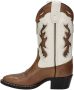 Bootstock Twist Cowboylaarzen Western Laarzen Meisjes Cognac - Thumbnail 4