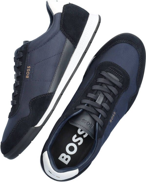 Hugo Boss Zilverstraat Heren Sneakers Blue Heren - Foto 15