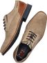 Bugatti suède veterschoenen beige - Thumbnail 4