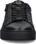 Calvin Klein Zwarte Leren Sneakers met Ingelegd Logo Black Dames - Thumbnail 4