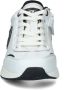 Cruyff Flash Runner sneakers wit zwart Jongens Imitatieleer Meerkleurig 35 - Thumbnail 6