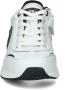 Cruyff Flash Runner sneakers wit zwart Jongens Imitatieleer Meerkleurig 35 - Thumbnail 5