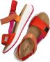 Gabor suède sandalen oranje rood - Thumbnail 5