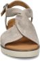 Gabor suède sandalen met coating beige - Thumbnail 5