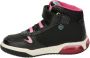 Geox Inek sneakers met lichtjes zwart roze - Thumbnail 4