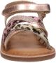 Gioseppo leren sandalen met glitters roségoud - Thumbnail 3