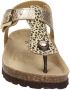 Kipling Rikulu 4 leren sandalen met panterprint goud - Thumbnail 3