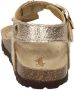 Kipling Rikulu 4 leren sandalen met panterprint goud - Thumbnail 5