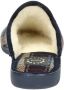 Nelson Home geruite pantoffels blauw bruin - Thumbnail 5