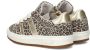 Nelson Kids suède sneakers met panterprint beige zwart - Thumbnail 5