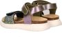 Nelson Kids leren sandalen met glitters zilver multi - Thumbnail 6