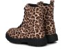 Nelson Kids veterboots met panterprint cognac zwart - Thumbnail 7