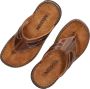 Nelson leren teenslippers cognac - Thumbnail 7