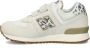 New Balance 574 V1 sneakers dierenprint offwhite blauw Ecru Suede 34.5 - Thumbnail 9