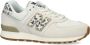 New Balance 574 V1 sneakers dierenprint offwhite blauw Ecru Suede 34.5 - Thumbnail 5
