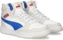 PUMA Rebound V6 Mid Jr Unisex Sneakers White-Vivid Blue-Feather Gray - Thumbnail 13