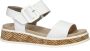 Rieker Witte leren sandaal met print White Dames - Thumbnail 55