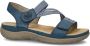 Rieker Blauwe Comfort Sandaal met Klittenbandsluiting Blue Dames - Thumbnail 202