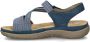 Rieker Blauwe Comfort Sandaal met Klittenbandsluiting Blue Dames - Thumbnail 204
