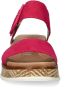 Rieker Revolution suède sandalen fuchsia - Thumbnail 11