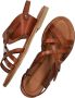 Shabbies Amsterdam Sandalen Angel Cross Cognac - Thumbnail 2