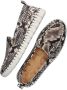 Shabbies Amsterdam Nova Lofa dames espadrille Zwart wit - Thumbnail 4