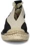SHABBIES Espadrilles Dames Palma Kimono Maat: 39 Materiaal: Canvas Kleur: Zwart - Thumbnail 10