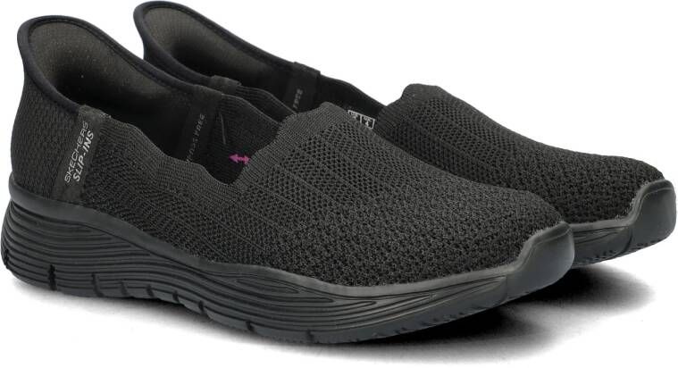 Skechers Slip-ins: Seager Believe It Vrouwen Zwart Sneakers Sportschoenen - Foto 4