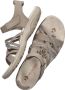 Skechers Comfortabele Vegan Memory Foam Sandaal Beige Dames - Thumbnail 13