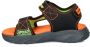 Skechers S-Slights Creature of Splash sandalen met lampjes zwart oranje Jongens Imitatieleer 28 - Thumbnail 6