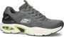 Skechers Skech-Air Ventura 232655-CCLM Mannen Grijs Sneakers Sportschoenen - Thumbnail 7