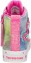 Skechers Twinkle Toes hoge sneakers met lichtjes roze multi Meisjes Textiel 32 - Thumbnail 5