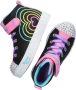 Skechers Twinkle Toes Heart Steps meisjes sneaker Zwart multi - Thumbnail 4