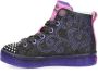 Skechers Twinkle Toes Twi-Lites 2.0 sneakers met lichtjes zwart paars Meisjes Textiel 27 - Thumbnail 5