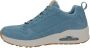 Skechers Street suède sneakers blauw - Thumbnail 4