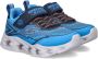 Skechers Vortex jongens klittenbandschoen Blauw - Thumbnail 3