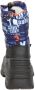 Snow Fun snowboots blauw zwart Synthetisch Tekst 32 - Thumbnail 4