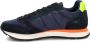 SUN68 Tom Solid suède sneakers donkerblauw - Thumbnail 4