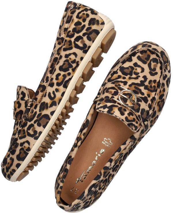 Tamaris Loafers van leer met labeldetails - Foto 11