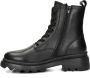 Tamaris leren veterboots zwart - Thumbnail 5