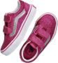 Vans Old Skool V meisjes klittenbandschoen Roze - Thumbnail 2